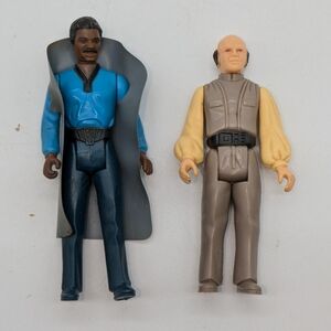 Vintage Star Wars Bespin Lando w Lobot 1980 Hong Kong Original Kenner Figures